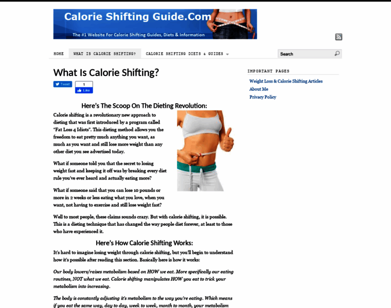 Calorieshiftingguide.com thumbnail