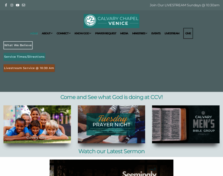 Calvarychapelvenice.org thumbnail