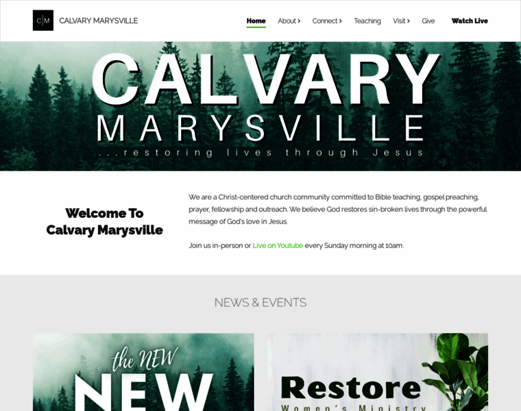 Calvarymarysville.com thumbnail