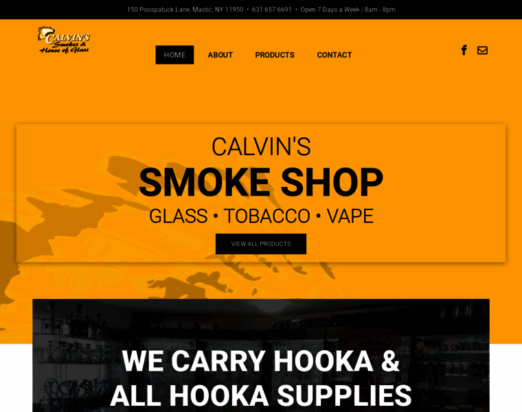 Calvinssmokeshop.com thumbnail
