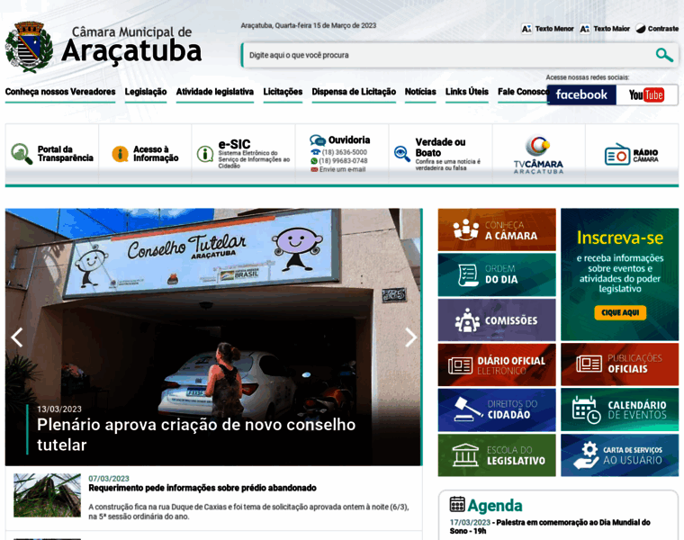 Camaraaracatuba.com.br thumbnail