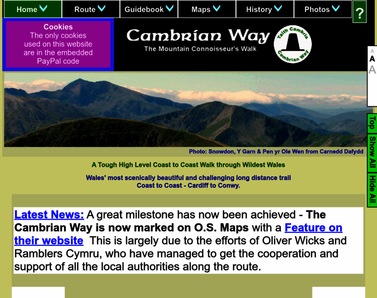 Cambrianway.org.uk thumbnail
