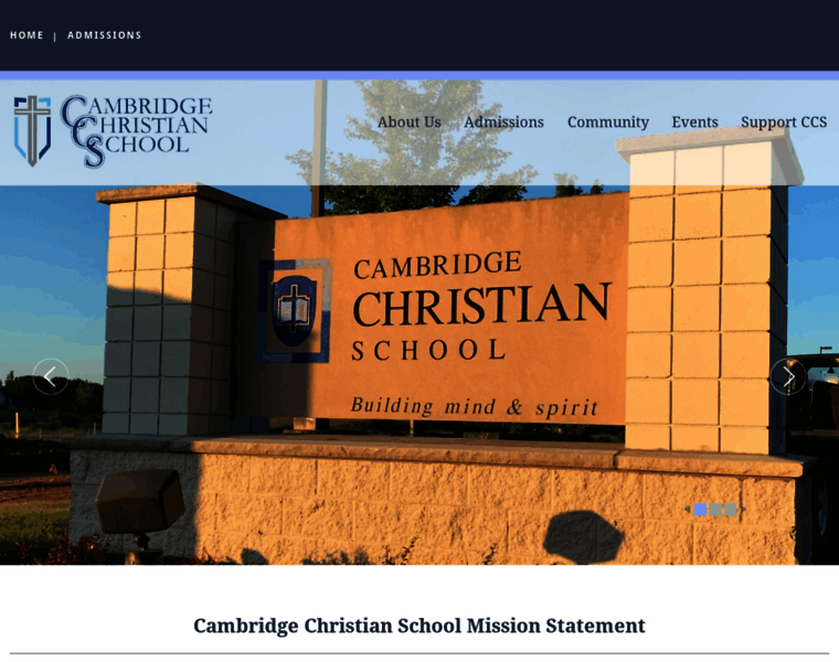 Cambridgechristianschool.org thumbnail