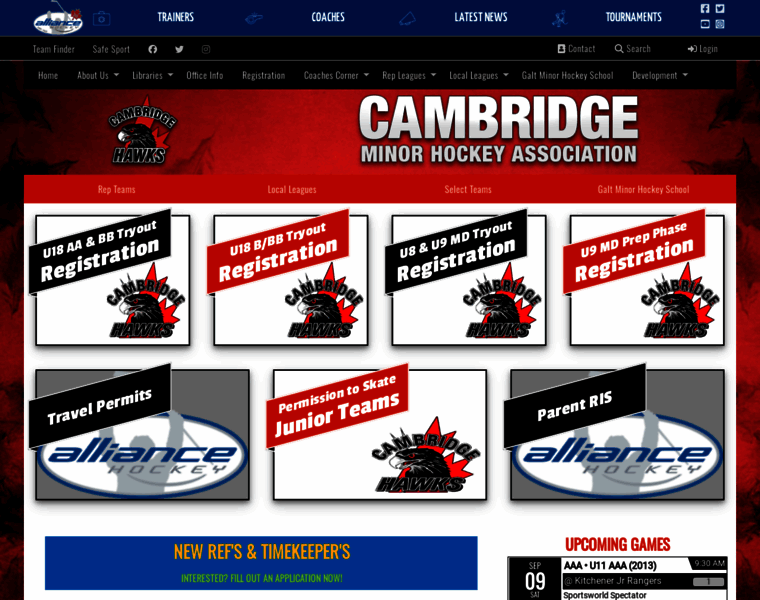 Cambridgeminorhockey.com thumbnail