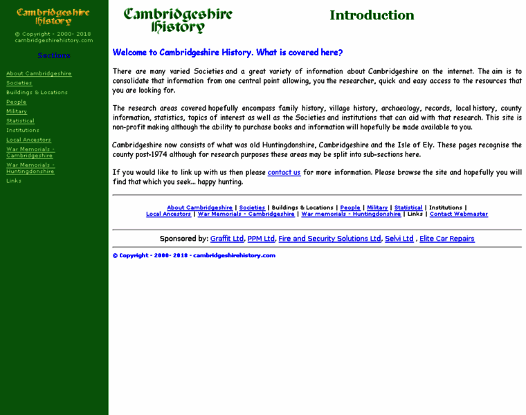 Cambridgeshirehistory.com thumbnail