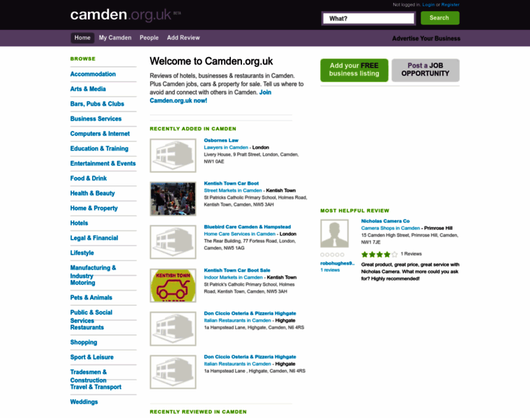 Camden.org.uk thumbnail