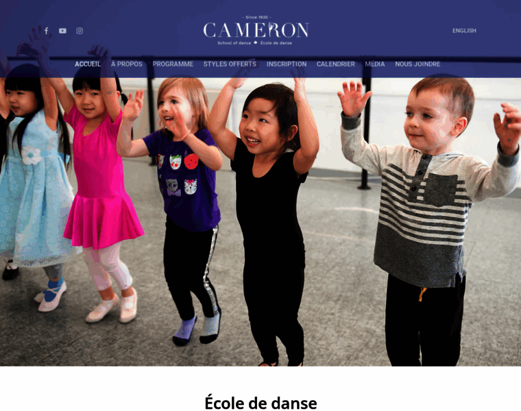 Camerondance.com thumbnail