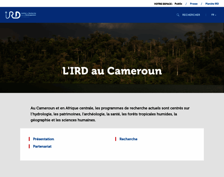 Cameroun.ird.fr thumbnail