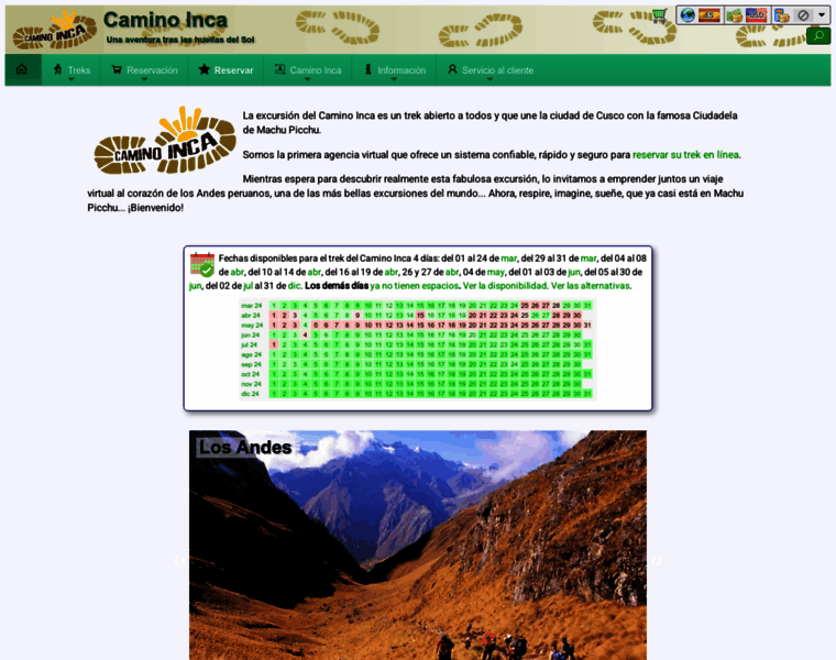 Camino-inca.com thumbnail