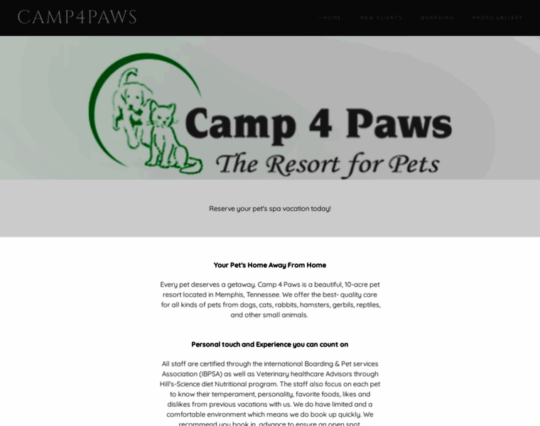Camp-4-paws.com thumbnail