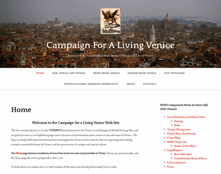Campaignforalivingvenice.org thumbnail