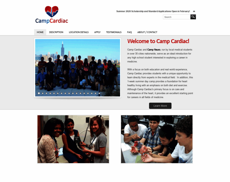 Campcardiac.org thumbnail