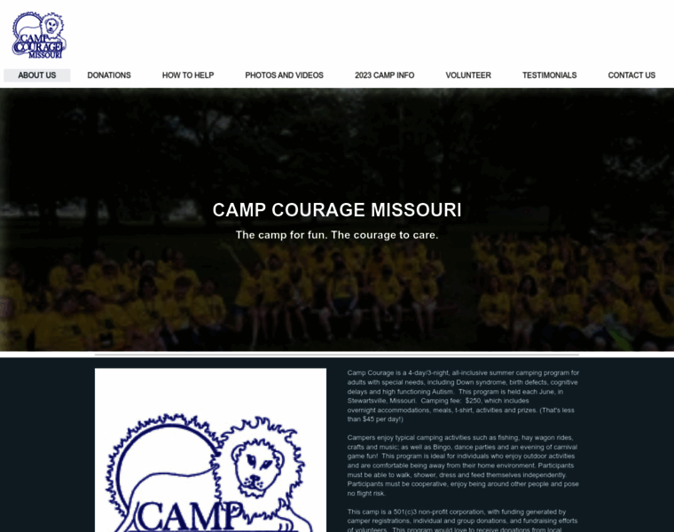 Campcouragemo.org thumbnail