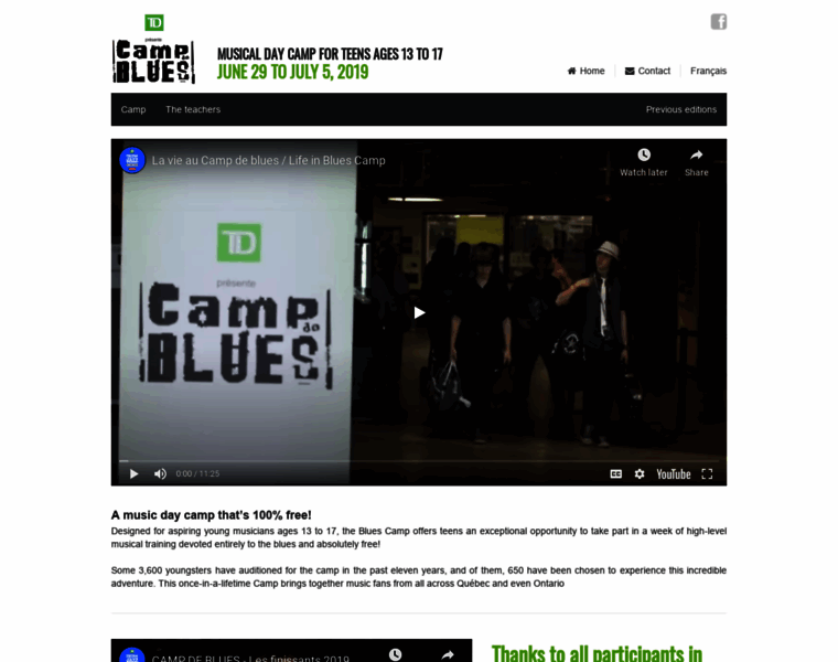 Campdeblues.com thumbnail