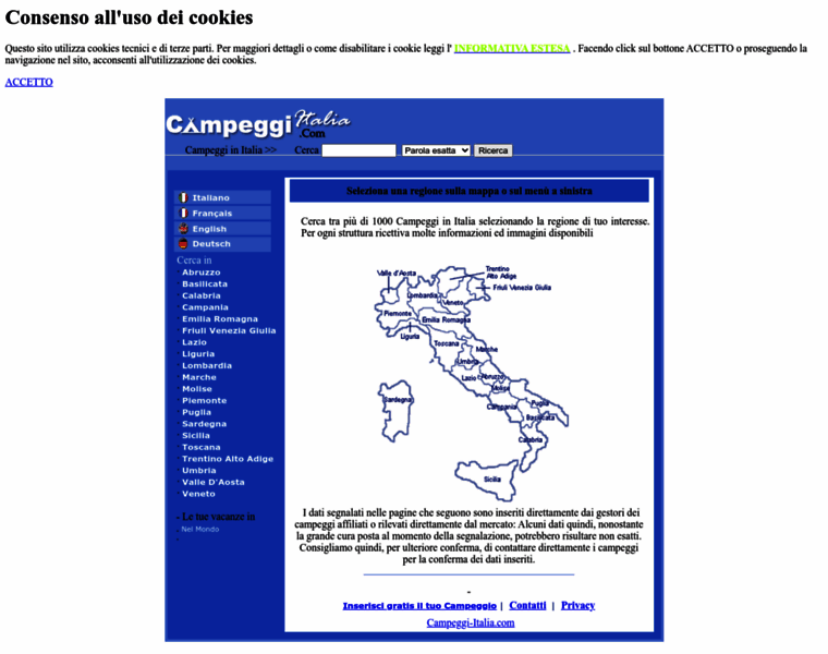 Campeggi-italia.com thumbnail