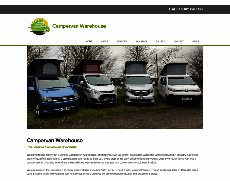 Campervanwarehouse.co.uk thumbnail