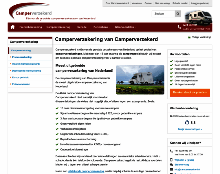 Camperverzekerd.nl thumbnail
