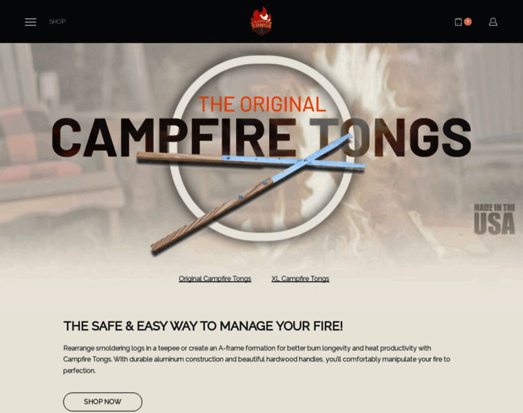 Campfiretongs.com thumbnail