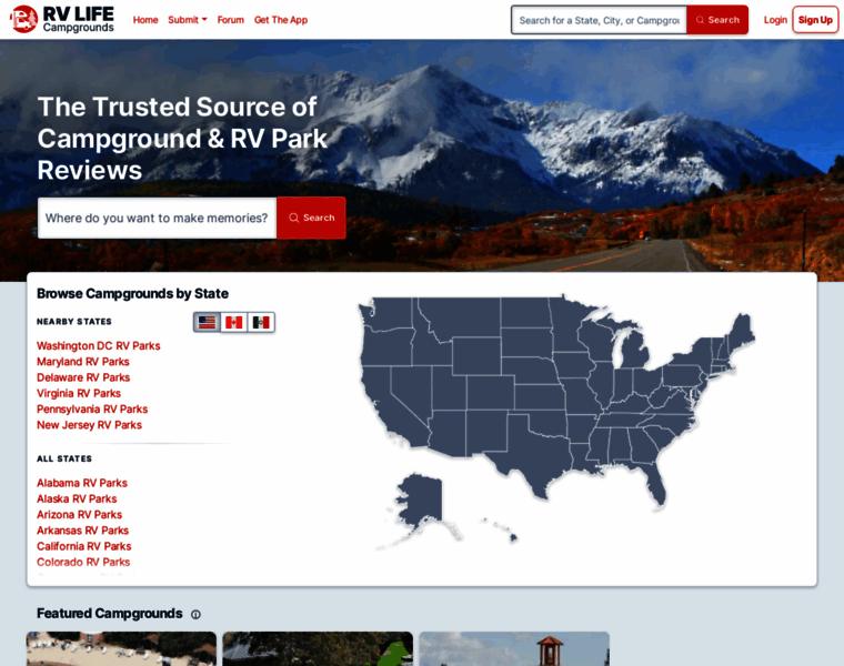 Campgrounds.rvlife.com thumbnail