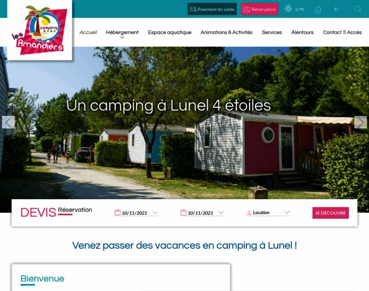 Camping-lesamandiers.fr thumbnail