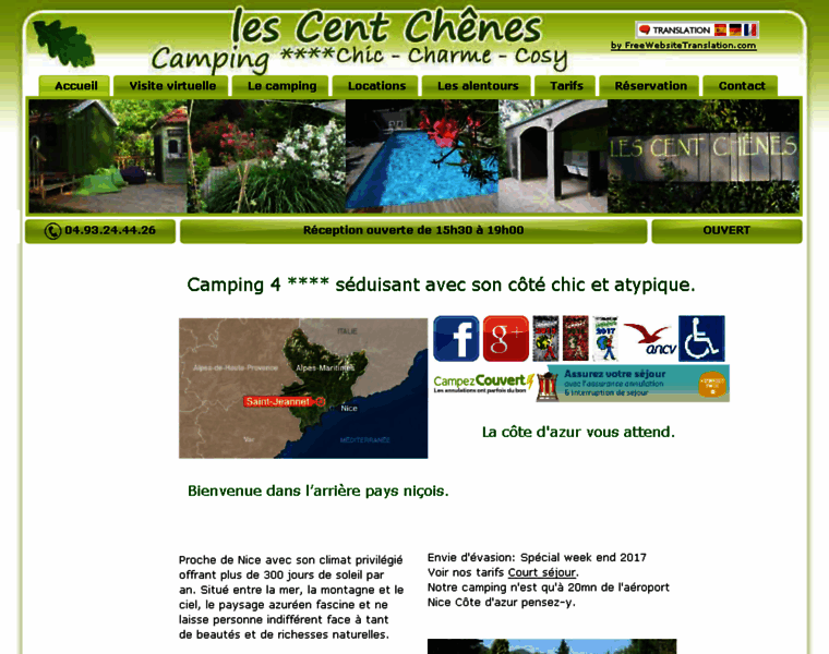 Camping-lescentchenes.fr thumbnail
