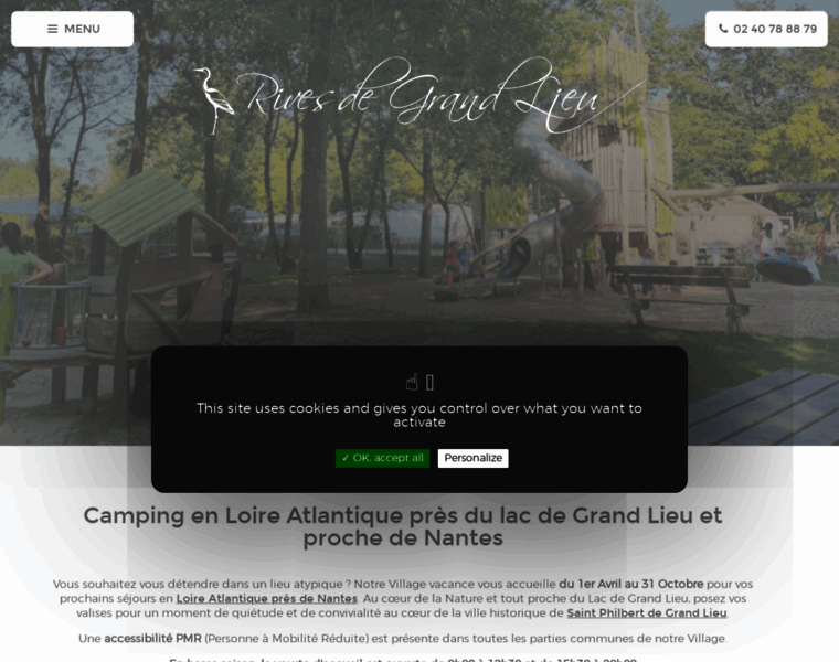 Camping-lesrivesdegrandlieu.com thumbnail
