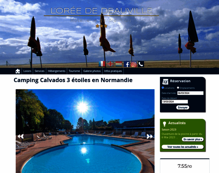 Camping-normandie-loreededeauville.com thumbnail