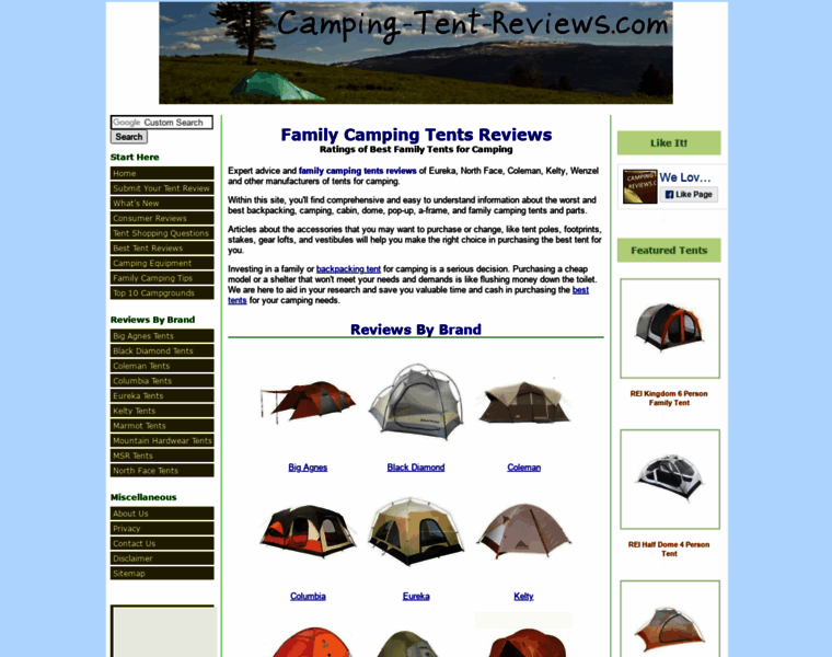 Camping-tent-reviews.com thumbnail