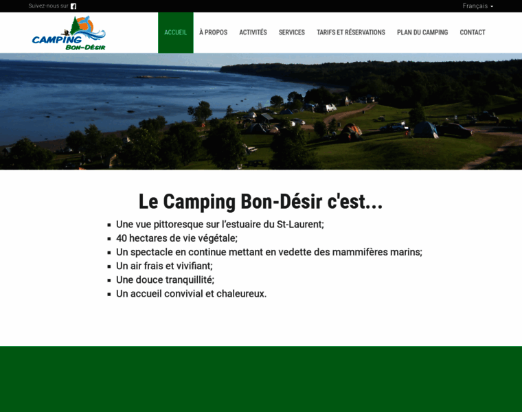 Campingbondesir.com thumbnail