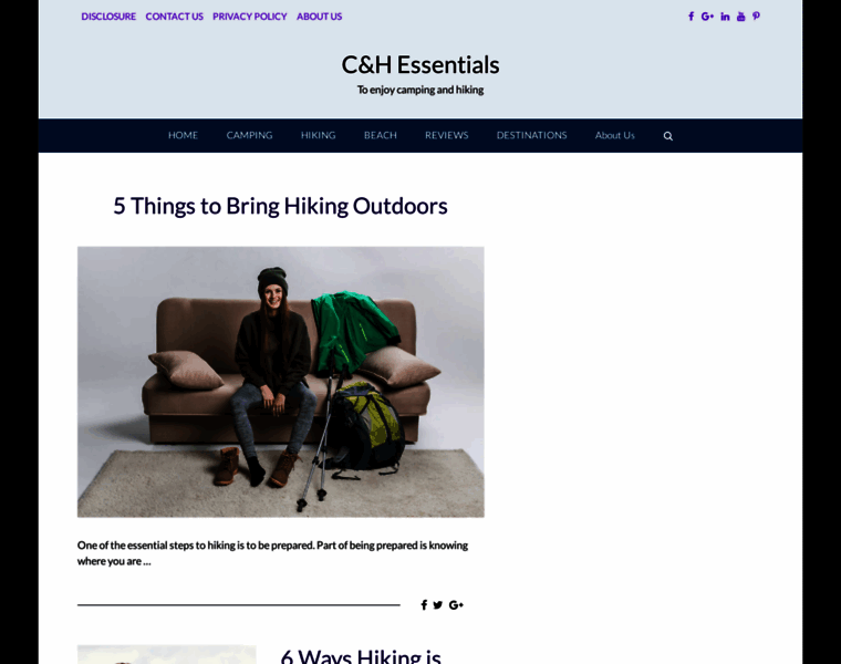 Campinghikingnecessities.com thumbnail