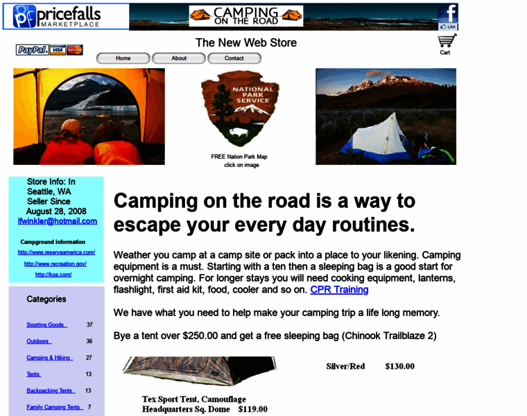 Campingontheroad.com thumbnail