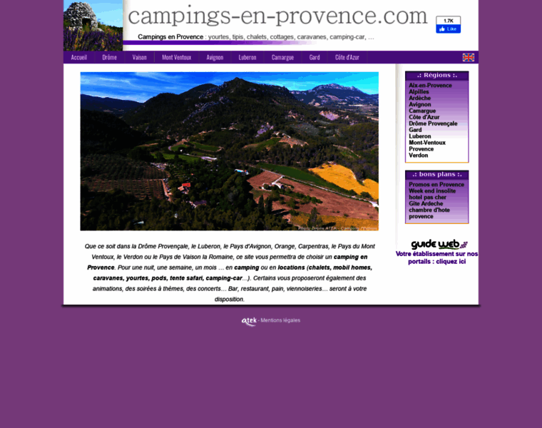 Campings-en-provence.com thumbnail