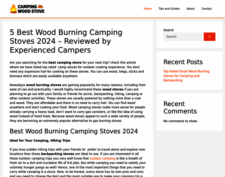 Campingwoodstove.com thumbnail