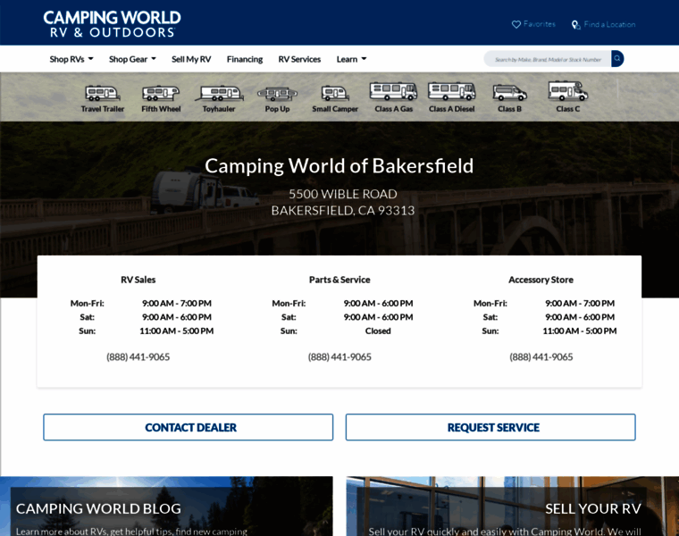 Campingworldofbakersfield.com thumbnail