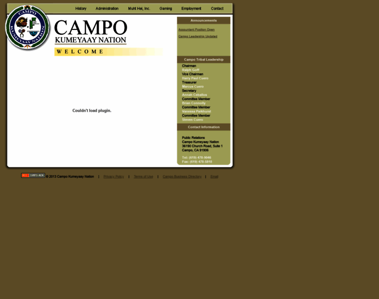 Campo-nsn.gov thumbnail