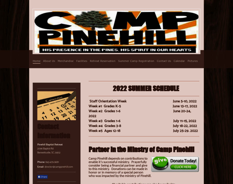 Camppinehill.org thumbnail