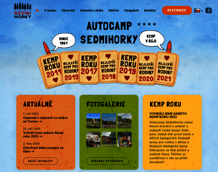 Campsedmihorky.cz thumbnail