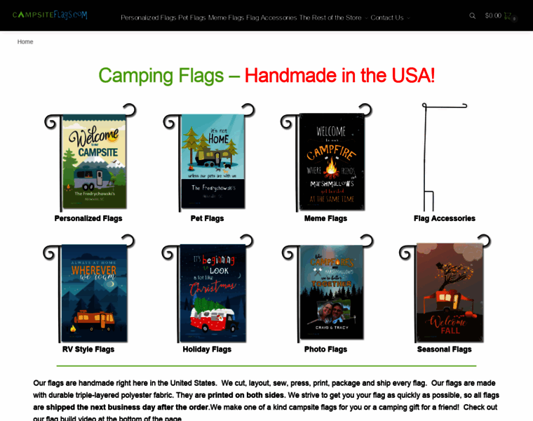Campsiteflags.com thumbnail