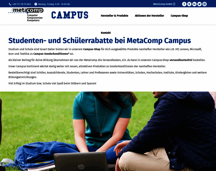 Campus.metacomp.de thumbnail