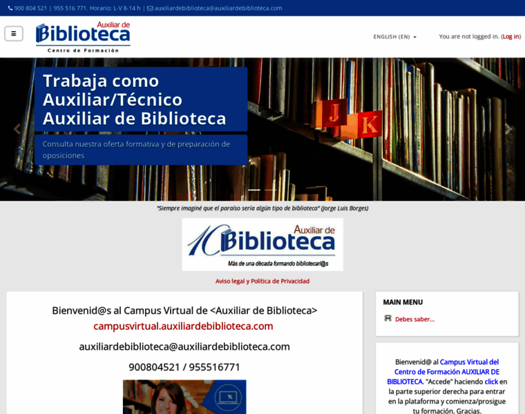 Campusvirtual.auxiliardebiblioteca.com thumbnail