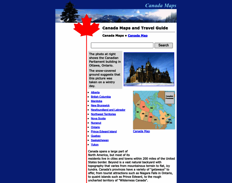 Canada-maps.org thumbnail