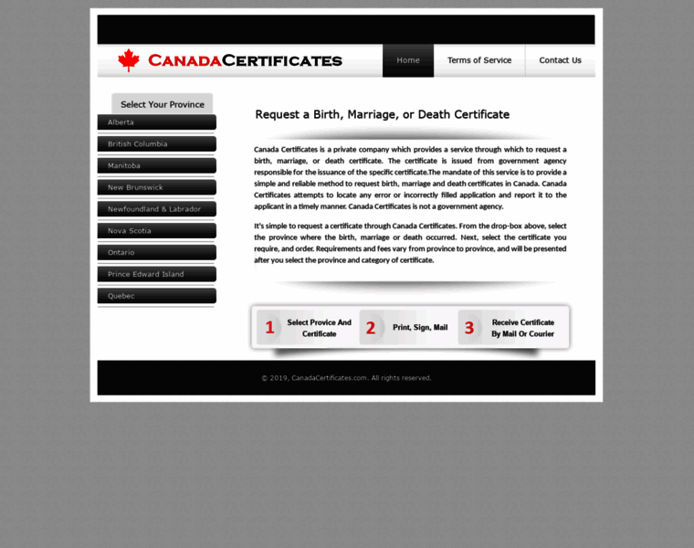 Canadacertificates.com thumbnail