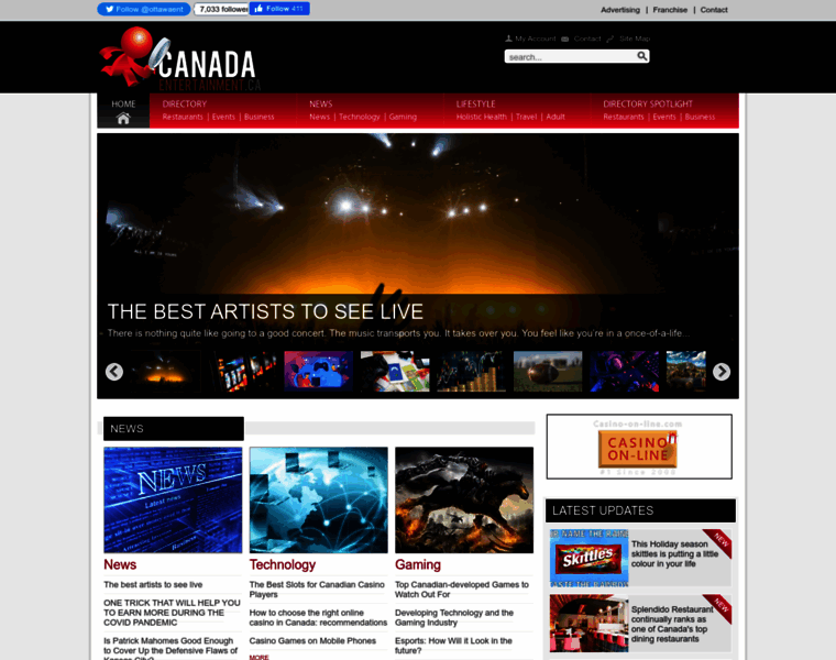 Canadaentertainment.ca thumbnail