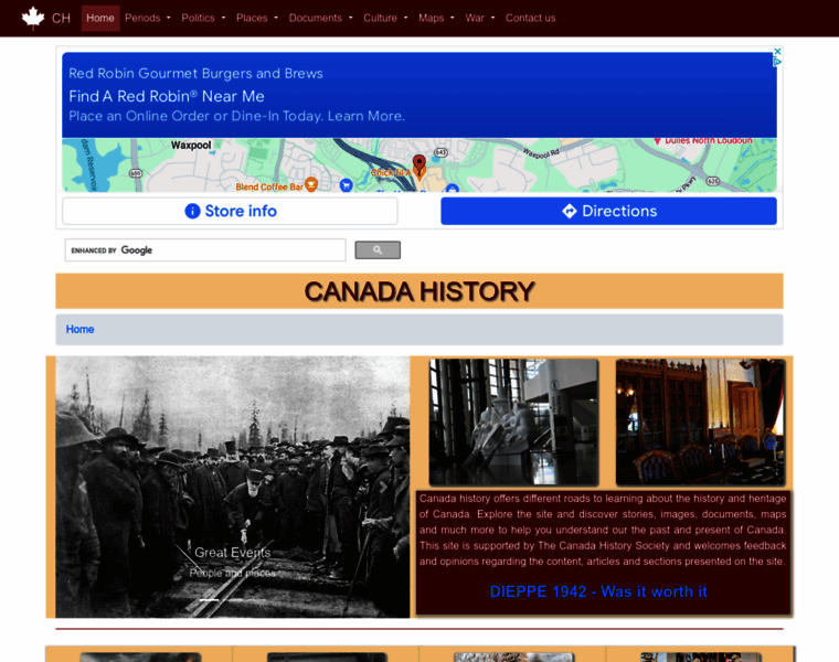 Canadahistory.com thumbnail