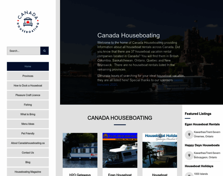 Canadahouseboating.ca thumbnail