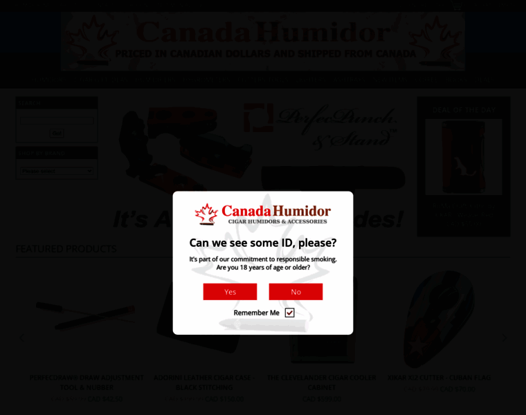 Canadahumidor.com thumbnail