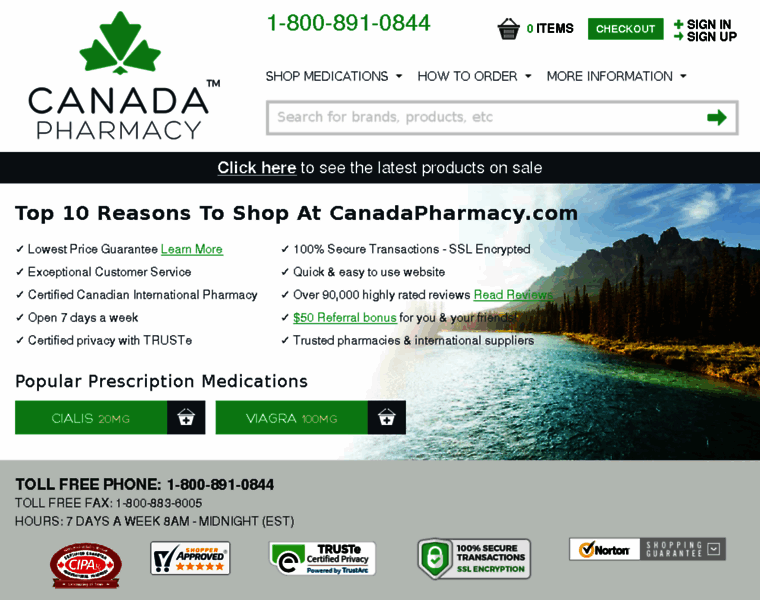 Canadamedicineshop.com thumbnail
