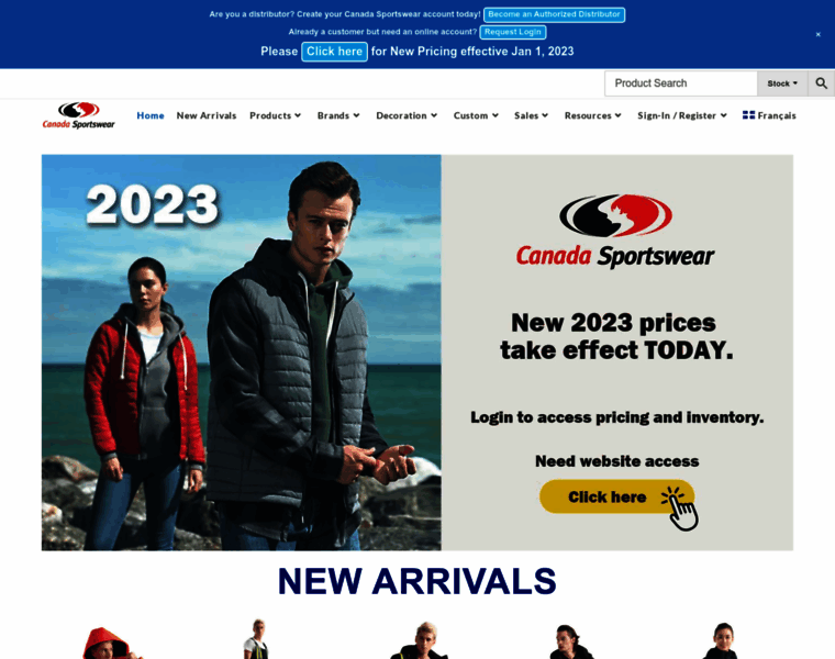 Canadasportswear.com thumbnail