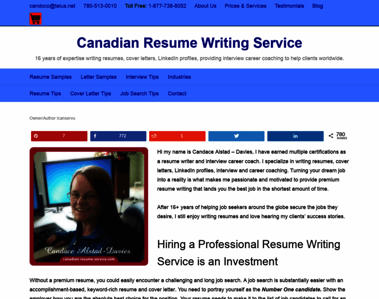 Canadian-resume-service.com thumbnail