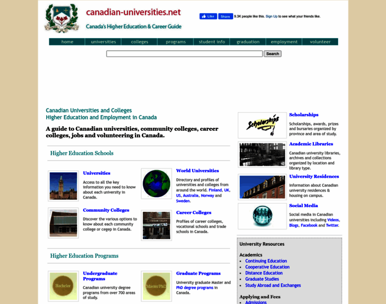 Canadian-universities.net thumbnail